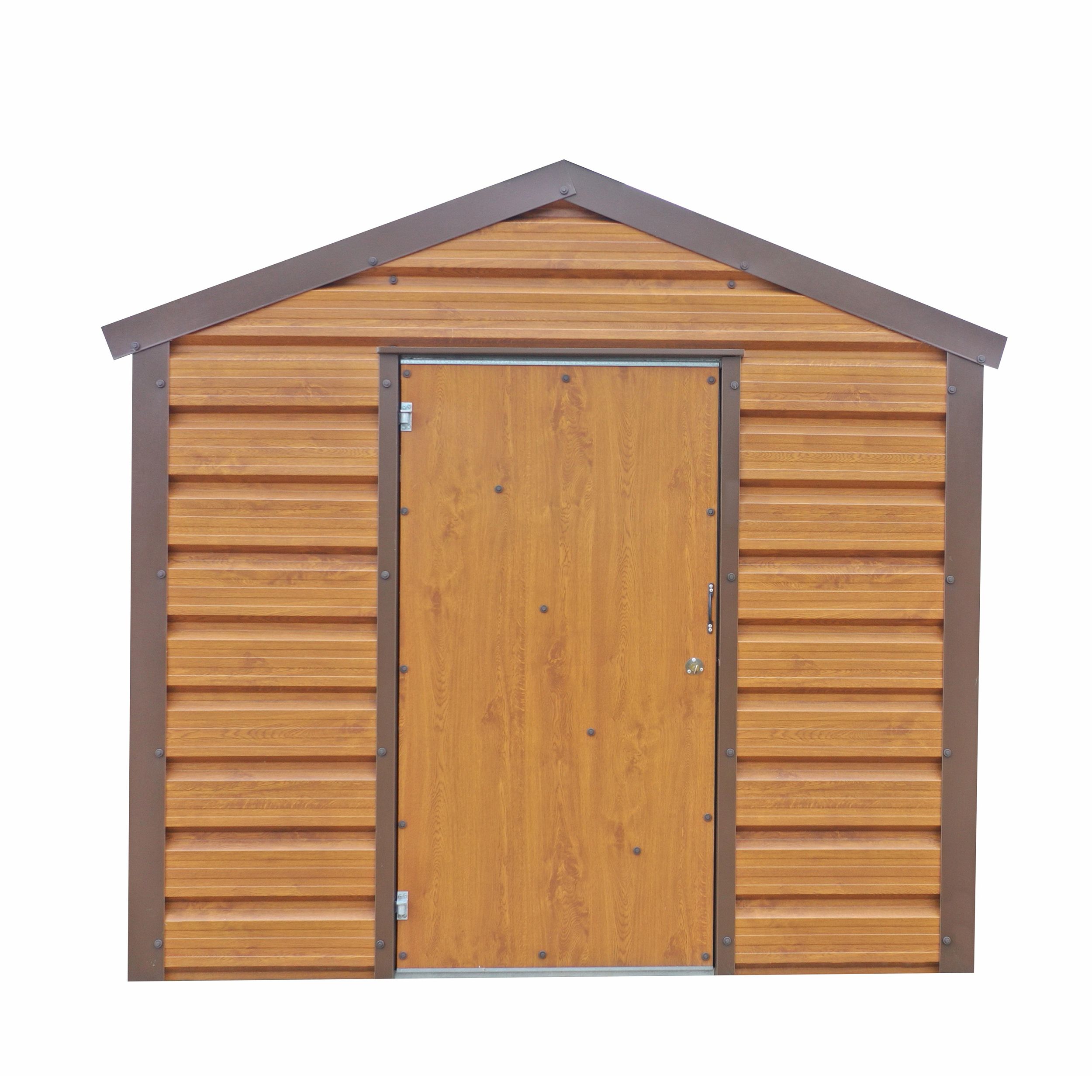Adman Steel Sheds Multistore 10x6 ft Apex Metal Shed with floor (Base included) - Assembly service included