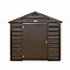 Adman Steel Sheds Multistore 13x8 ft Apex Metal Shed with floor (Base included) - Assembly service included