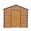 Adman Steel Sheds Multistore 6x7 ft Apex Metal Shed with floor (Base included) - Assembly service included