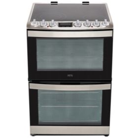 AEG CCB6740ACM 60cm Double Electric Cooker with Ceramic Hob