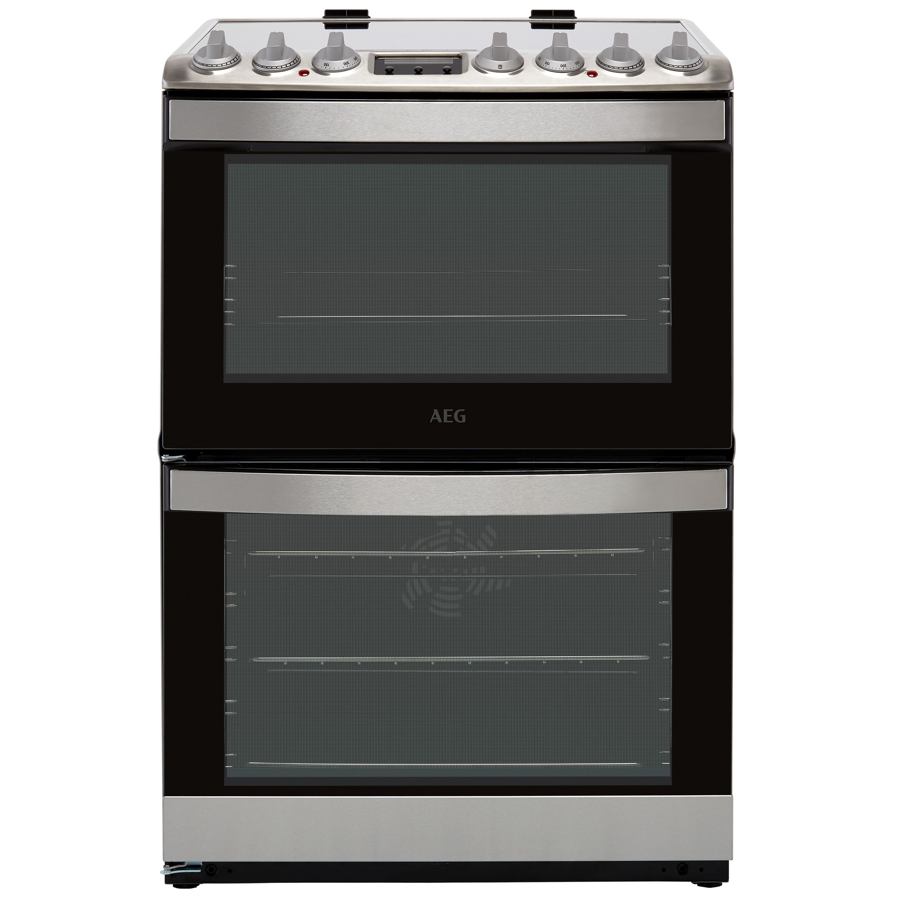 AEG CIB6732ACM SS 60cm Double Electric Cooker with Induction Hob Stainless Steel
