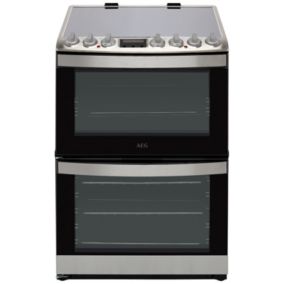 AEG CIB6732ACM_SS 60cm Double Electric fan Cooker with Induction Hob - Stainless Steel