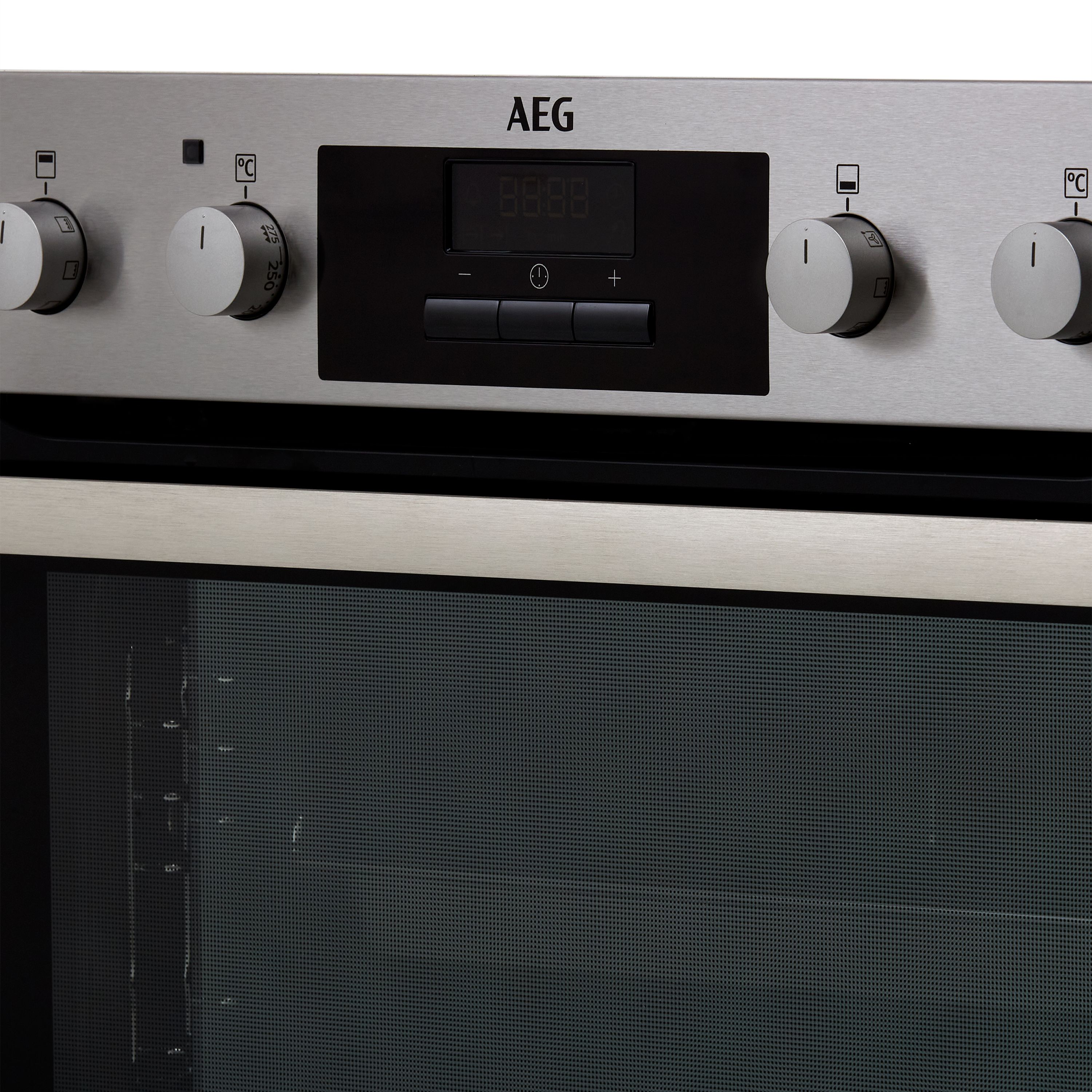 Aeg built under double deals oven dub331110m