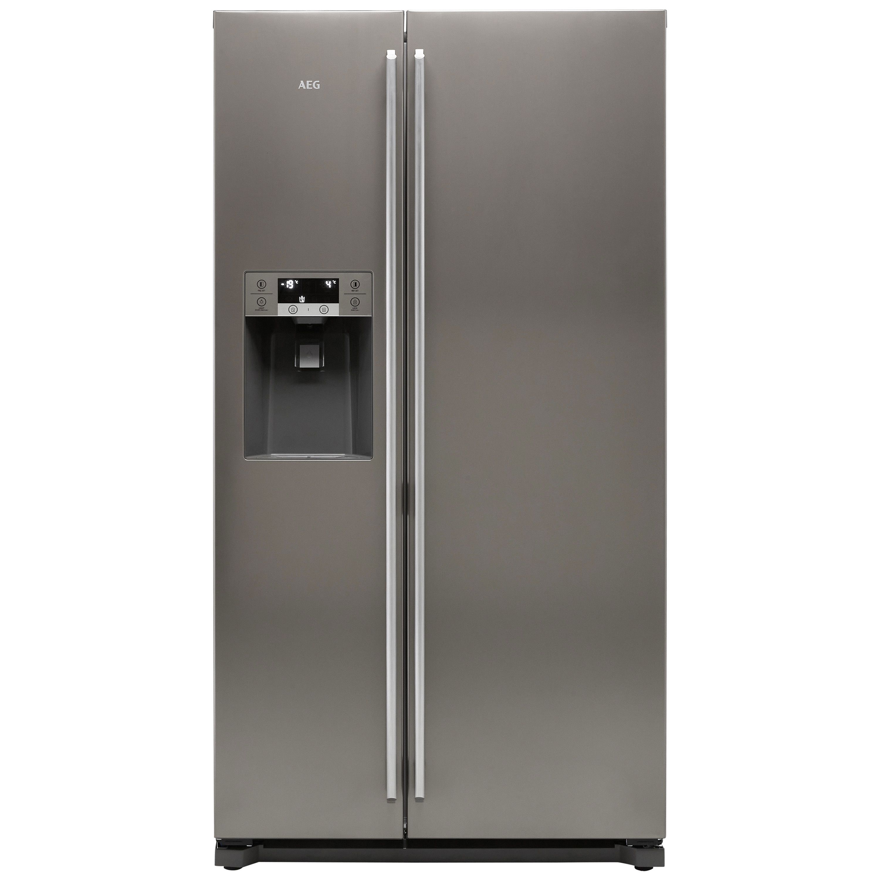 Aeg side by side shop fridge freezer