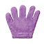 African violet Microfibre gloves