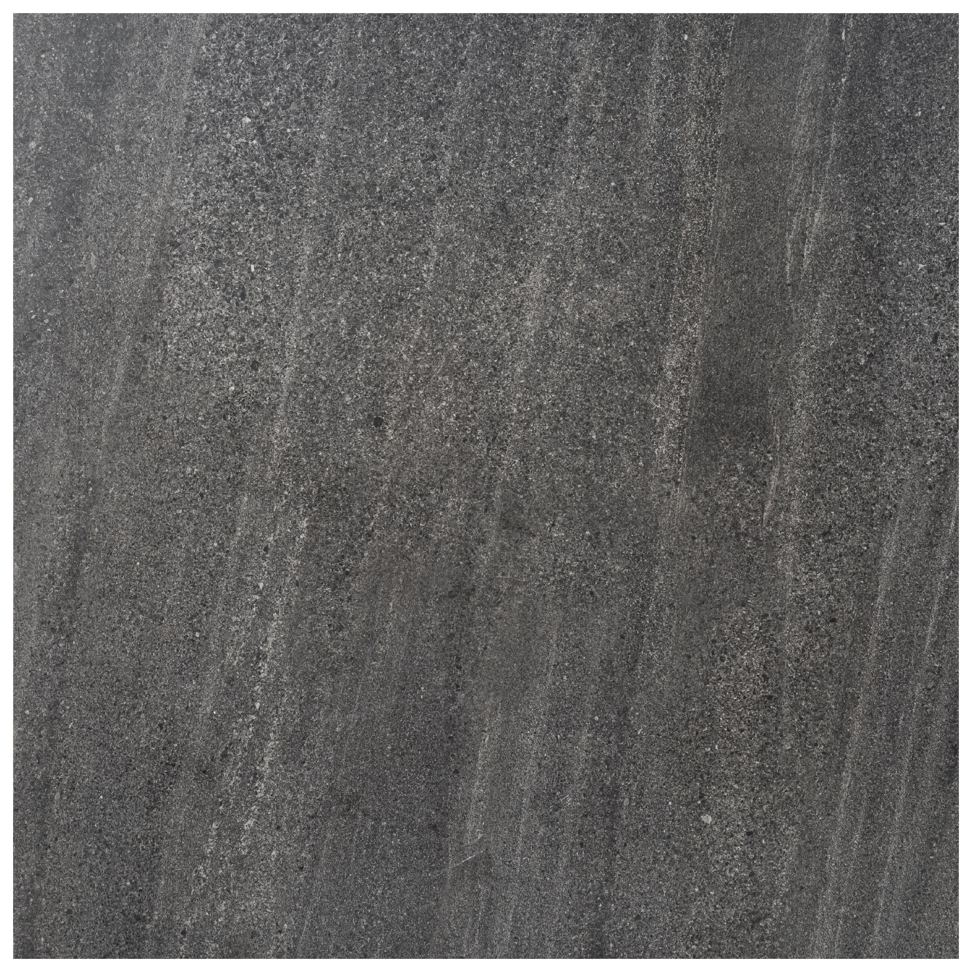 Agate Black Matt Stone effect Porcelain Outdoor Floor Tile