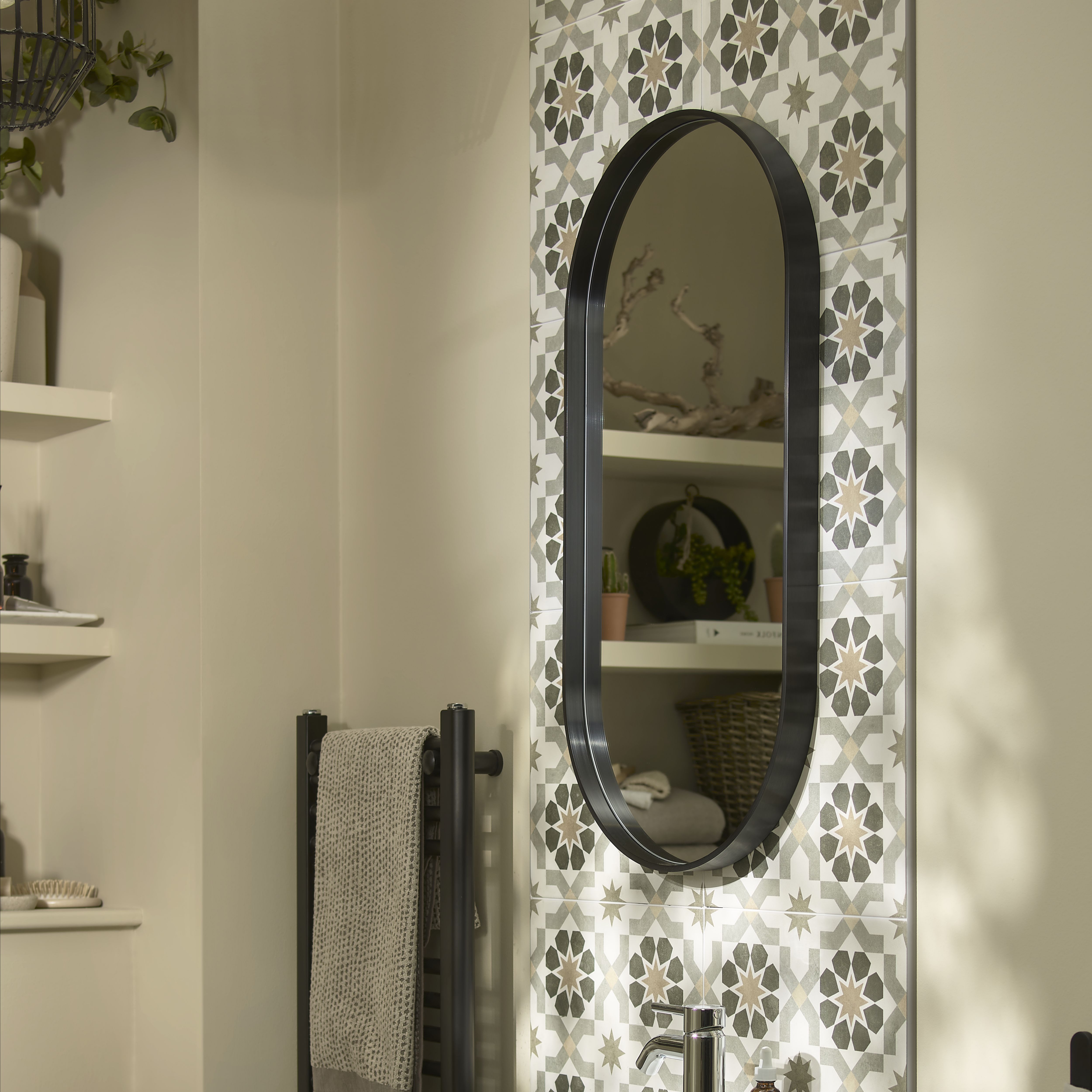 Agran Multi Matt Patterned Porcelain Wall & floor Tile - 6
