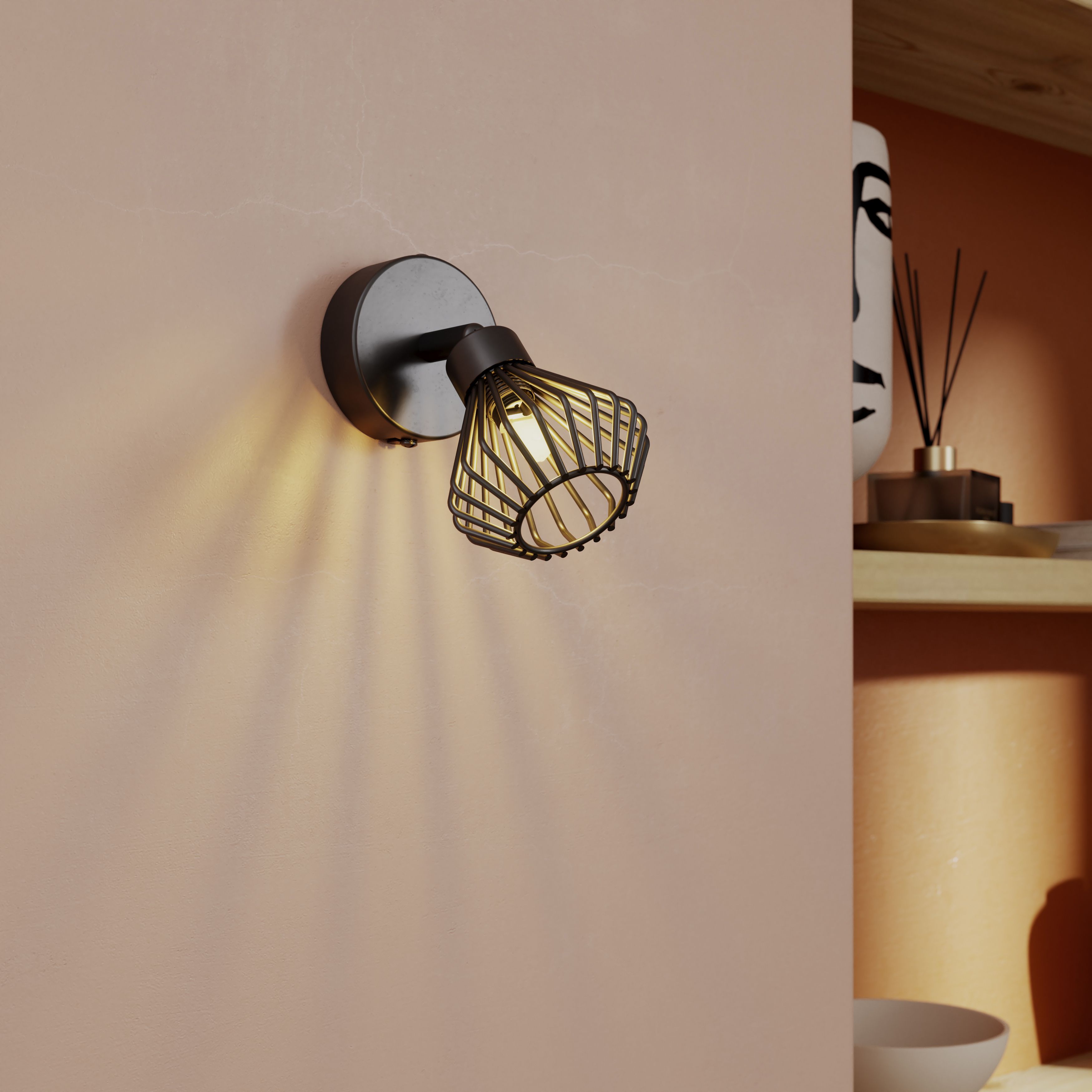 Akiak Plate Matt Black Spotlight