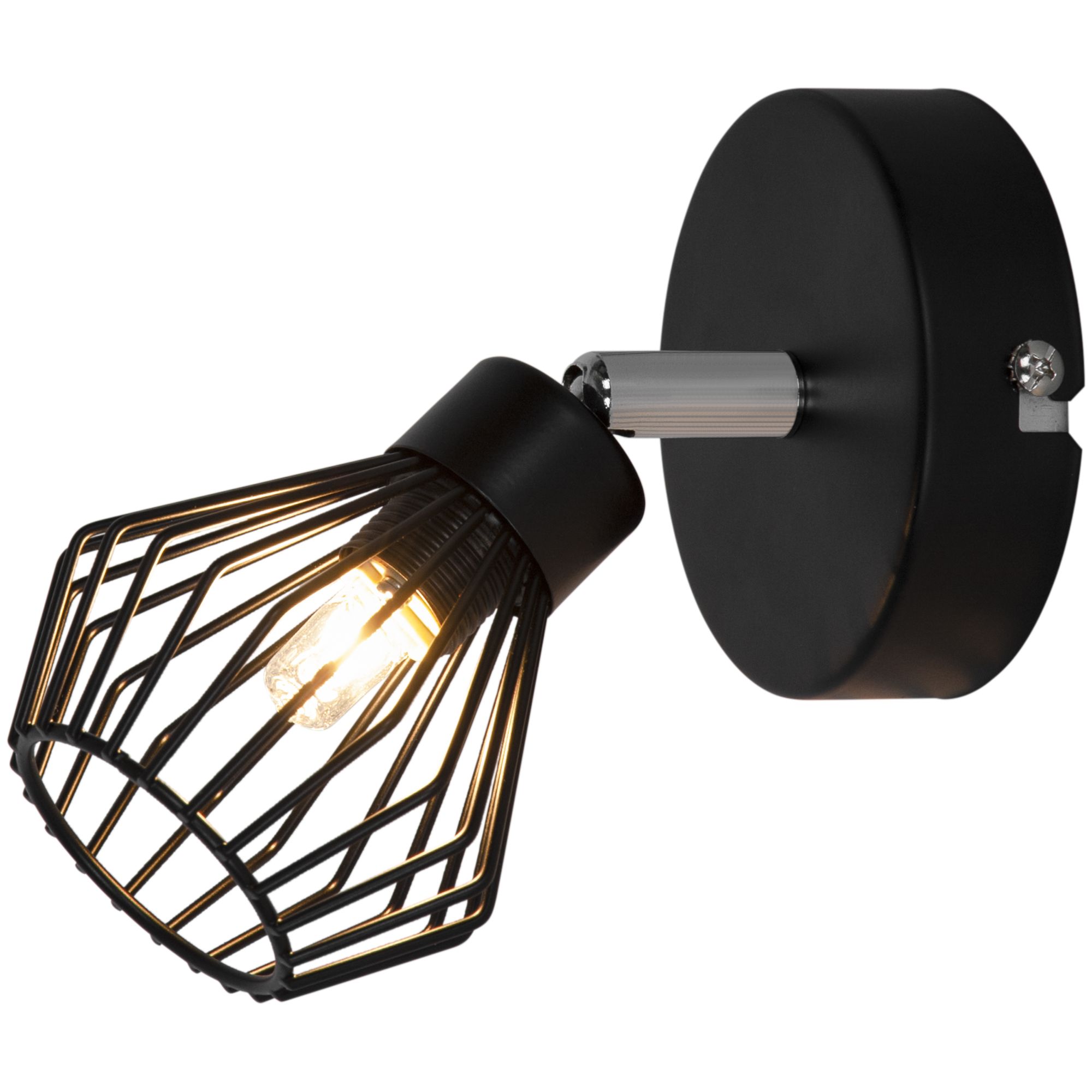 Akiak Plate Matt Black Spotlight