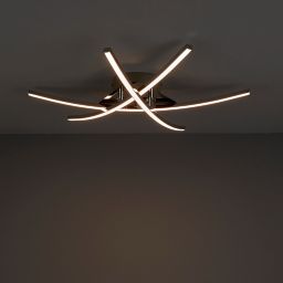 Alani Chrome effect 3 Lamp Ceiling light