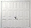 Alaska Framed White Retractable Garage door, (H)1981mm (W)2134mm