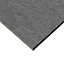 Alaz Anthracite Matt Stone effect Porcelain Indoor Wall & floor Tile, Pack of 4, (L)600mm (W)600mm