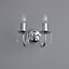 Albany Candle Chrome effect Double Wall light