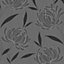 Alderley Black Floral Smooth Wallpaper