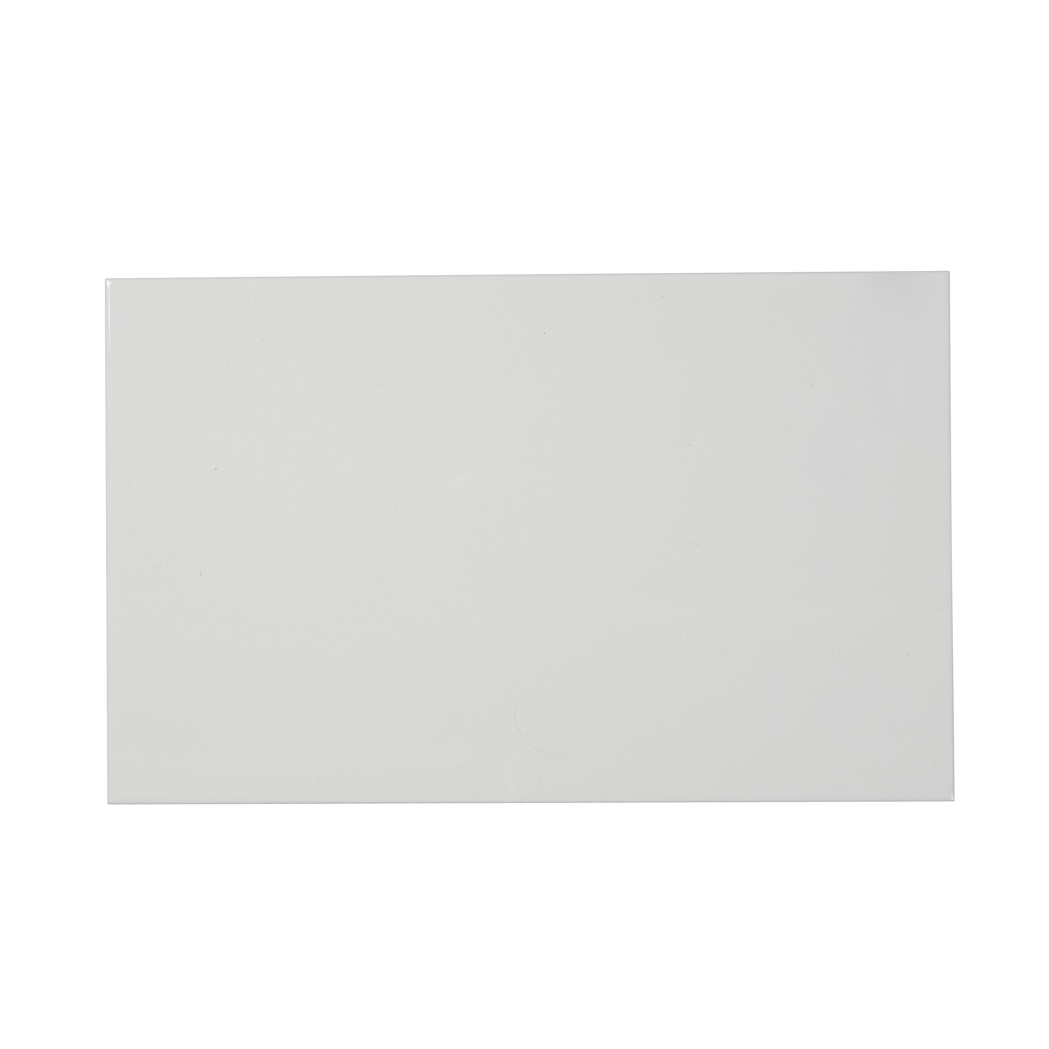 Alexandrina White Gloss Flat Ceramic Indoor Wall Tile, (L)402.4mm (W)251.6mm, 1m²