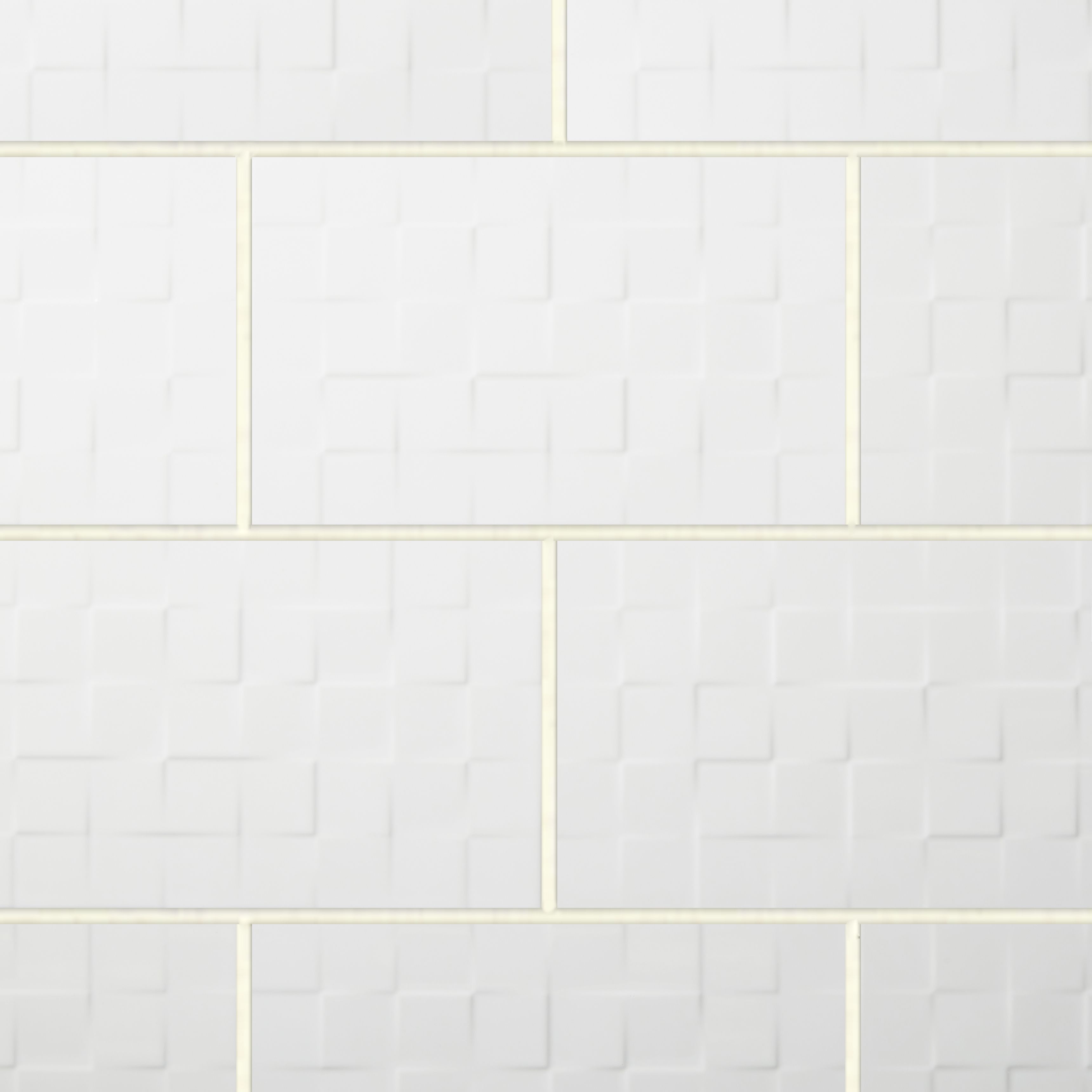 Alexandrina White Flat Ceramic Wall Tile - 4