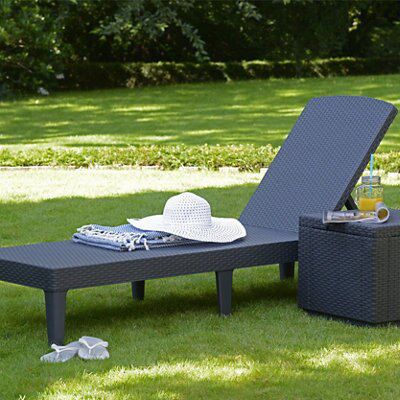 Green plastic best sale sun lounger