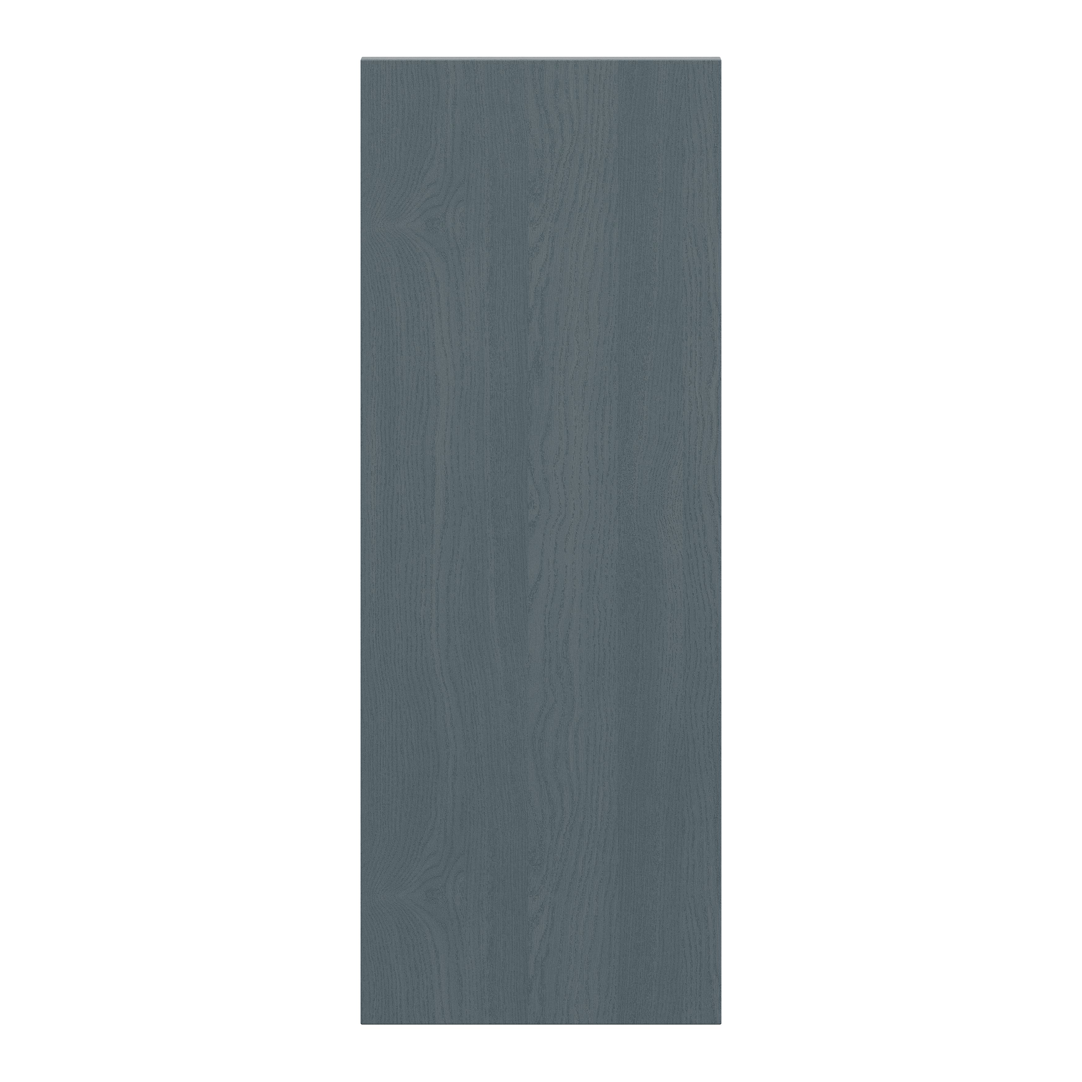 Alpinia Matt dusk blue wood effect Standard Clad on end panel (H)960mm (W)360mm