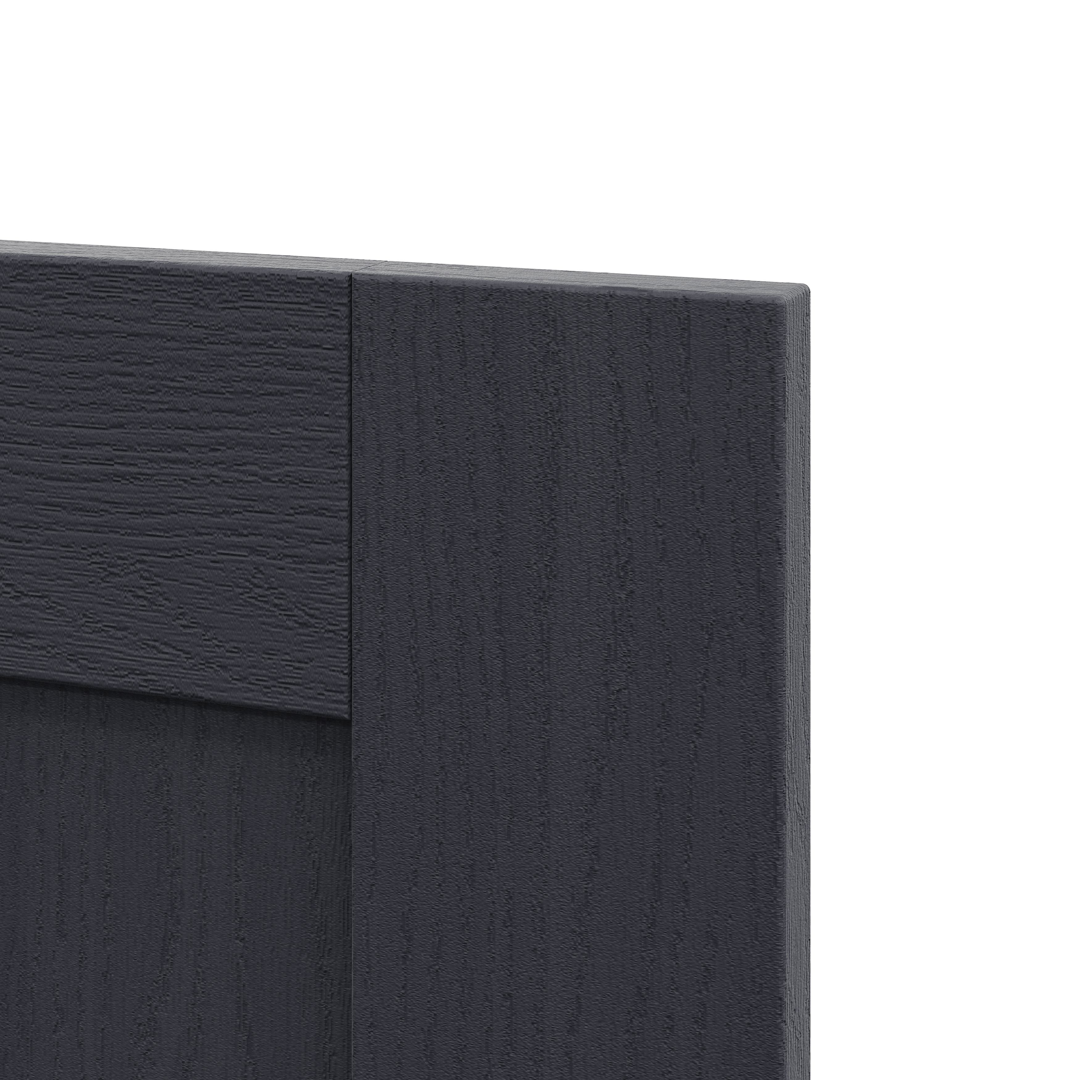 Alpinia Matt midnight navy wood effect Shaker Appliance Cabinet