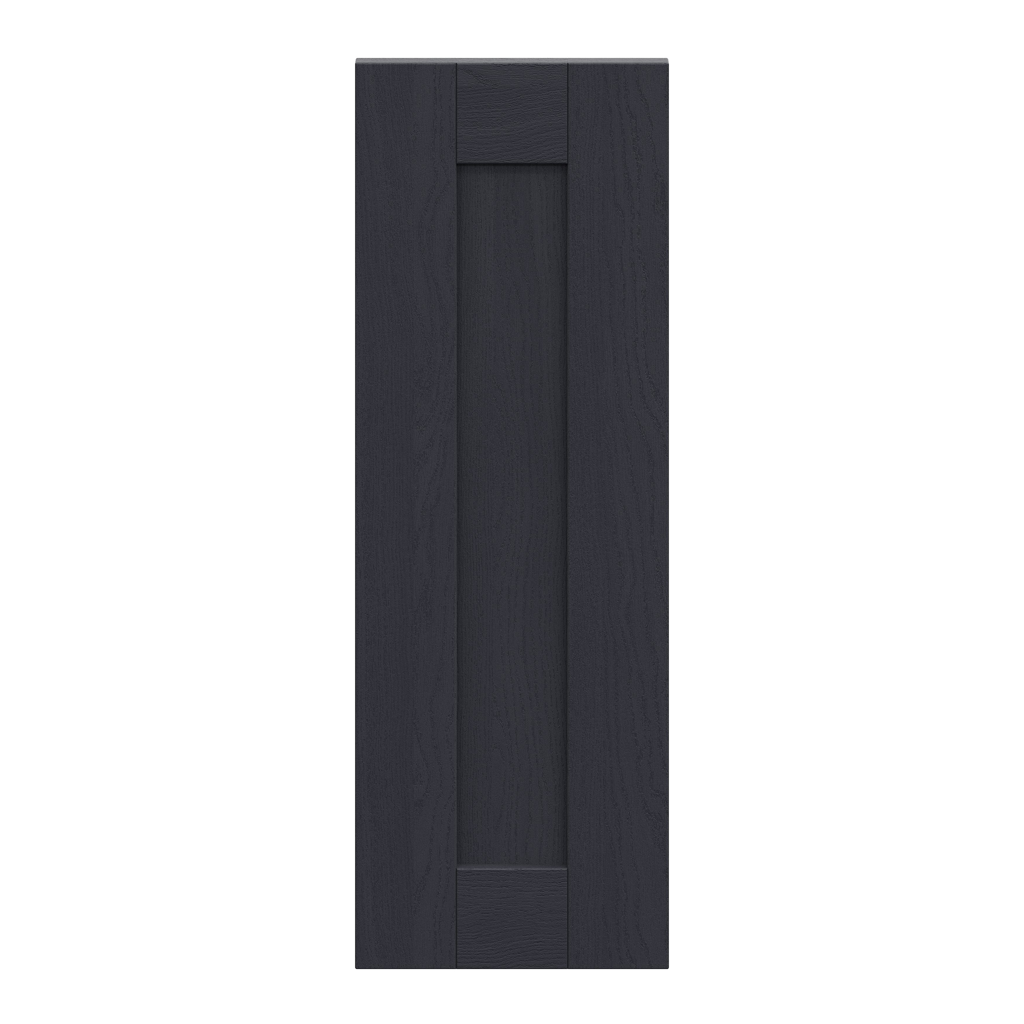 Alpinia Matt midnight navy wood effect Shaker Highline Cabinet