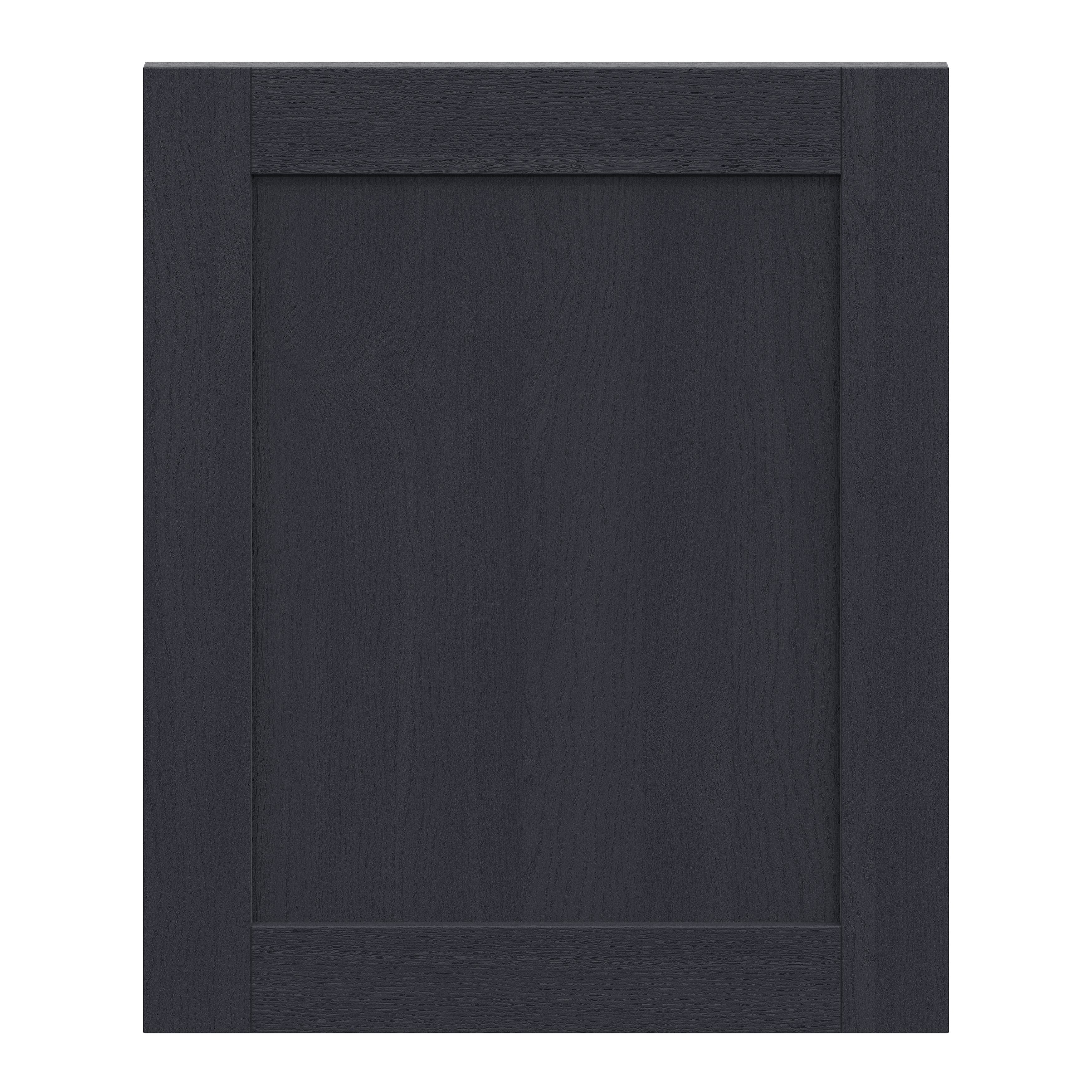 Alpinia Matt midnight navy wood effect Shaker Highline Cabinet