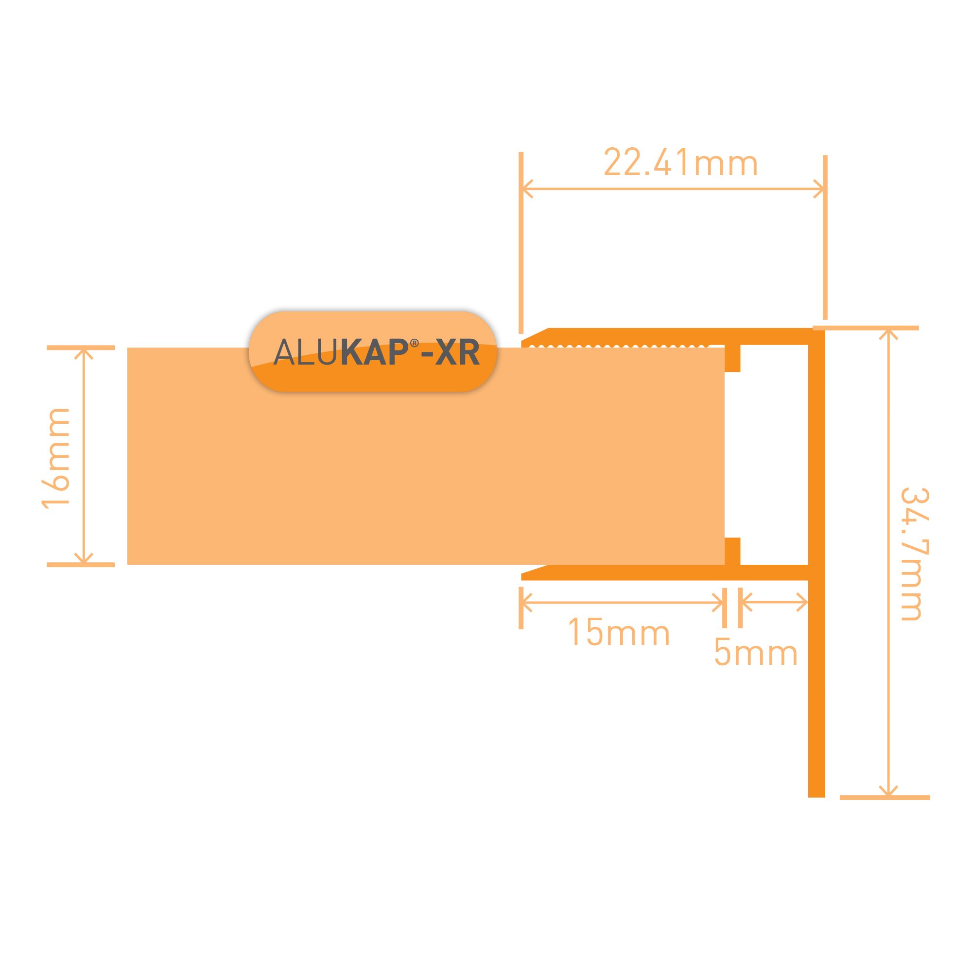 Alukap AKX942 16mm Endstop (W)16mm