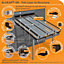 Alukap Brown Aluminium Axiome sheet glazing bar, (L)4.8m (W)60mm (T)70mm