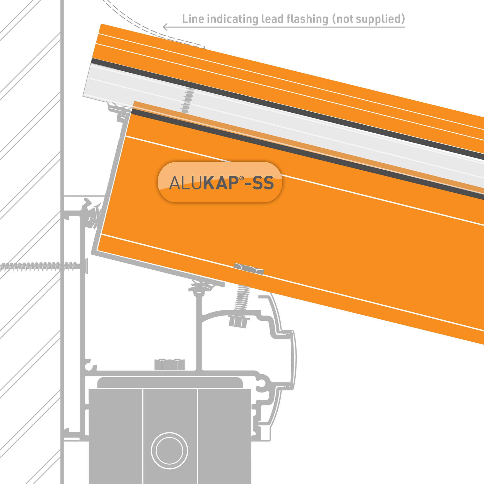 Alukap SS AKSS220B Brown Aluminium Low profile Glazing bar - 5