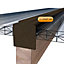Alukap XR Aluminium Roof glazing bar, (L)4.8m (W)45mm (T)20mm