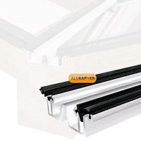 Alukap XR Aluminium Roof valley bar, (L)4.8m (W)80mm (T)20mm