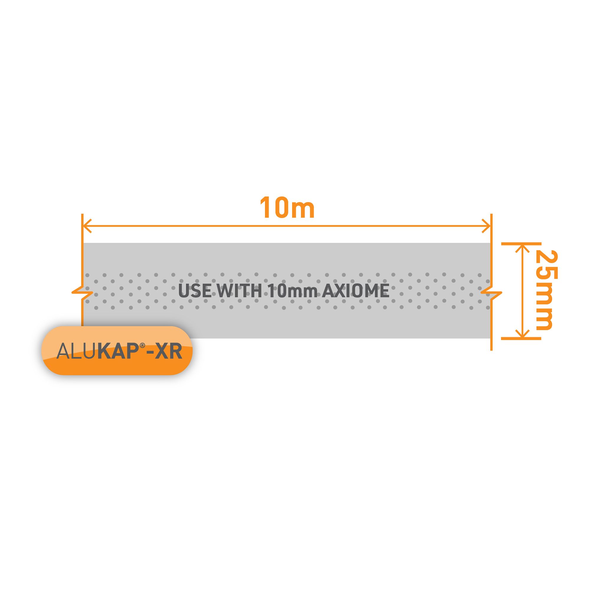 ALUKAP-XR Silver effect Tape (L)10m x (W)25mm - 4