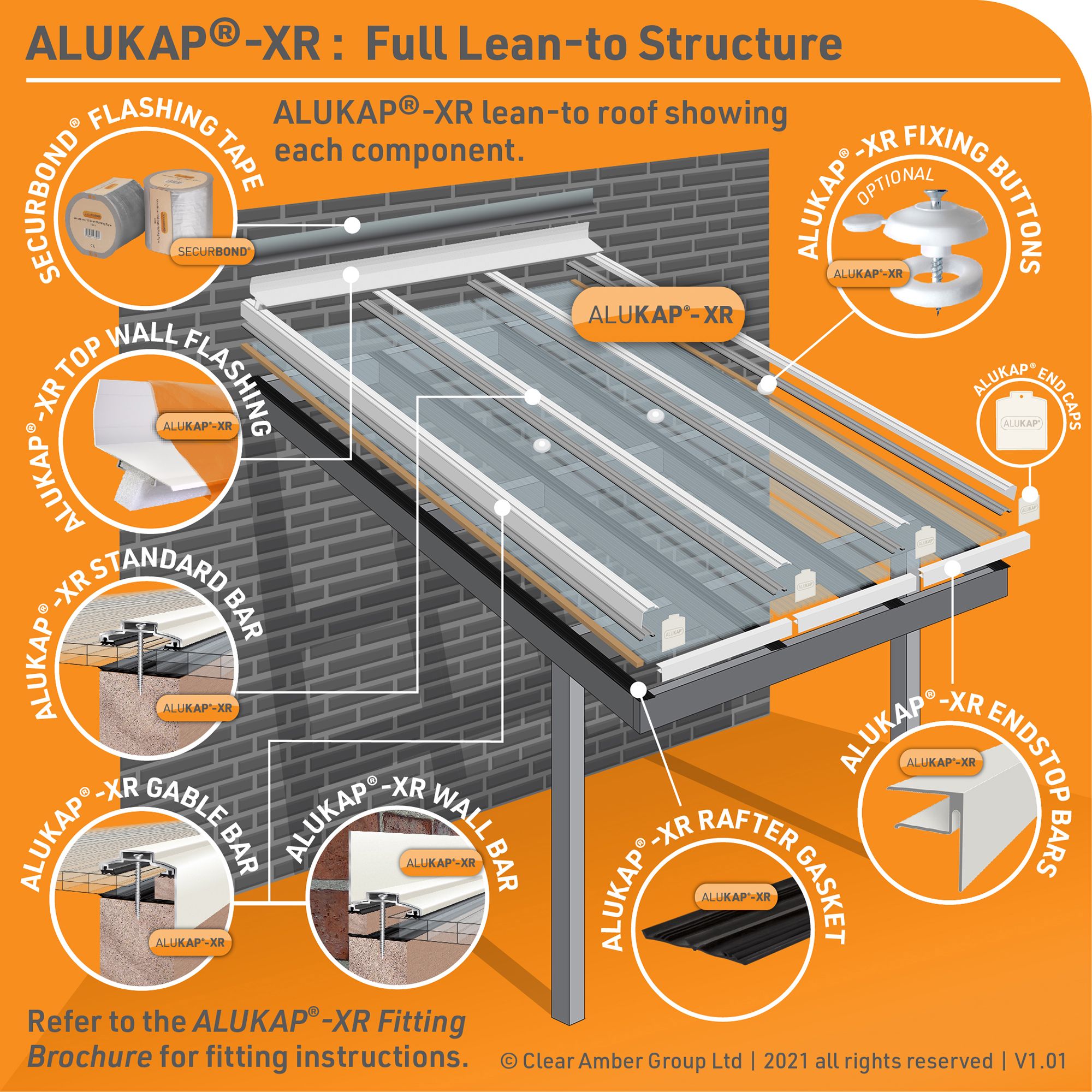 ALUKAP-XR Silver effect Tape (L)10m x (W)25mm
