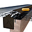 Alukap XR Brown Aluminium Glazing bar, (L)4.8m (W)60mm (T)20mm
