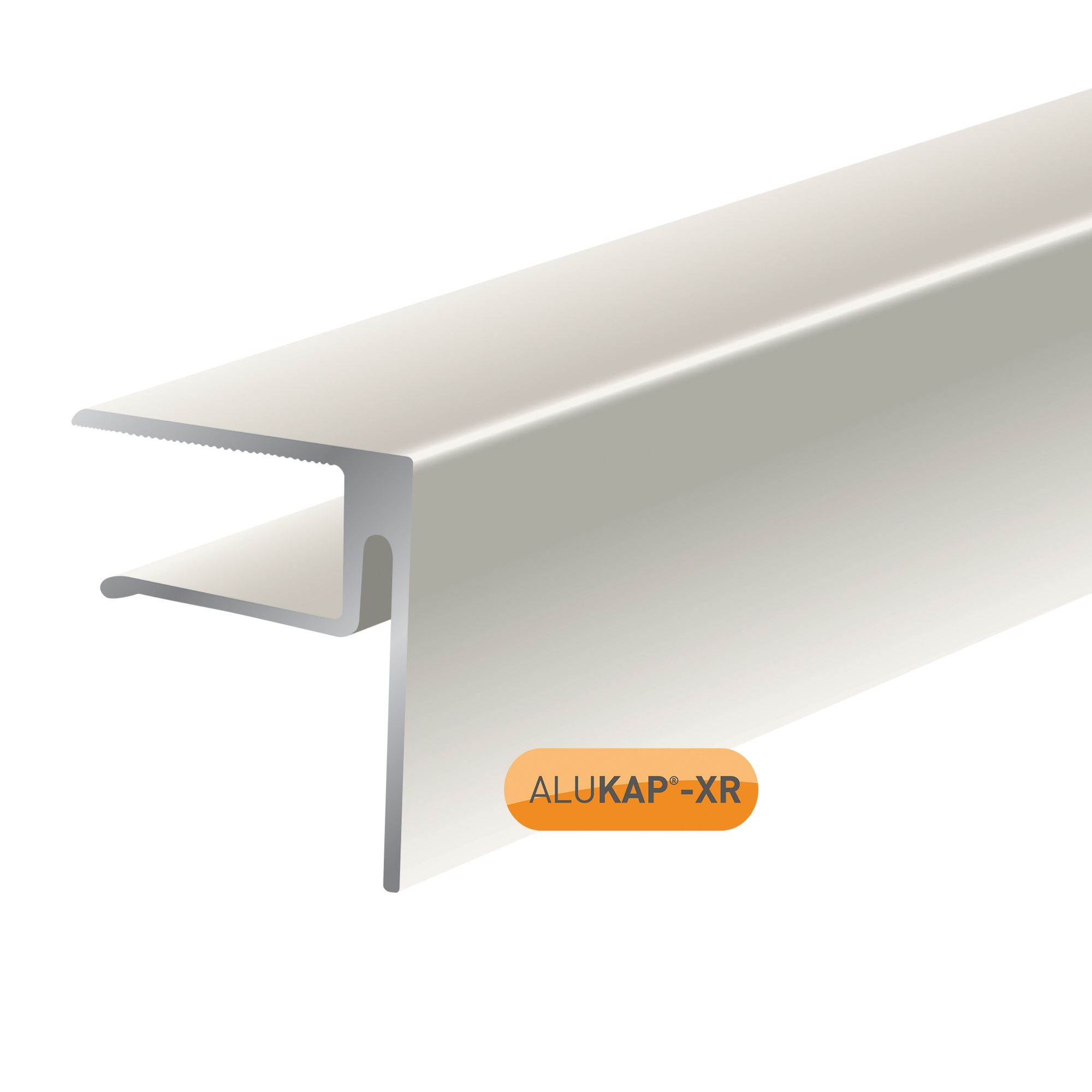 Alukap Xr White F Shaped Profile Endstop L 3m W 40mm T 50mm Diy At B Q