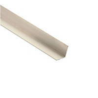 Aluminium alloy Angled edge Moulding (L)2.4m (W)25mm (T)25mm
