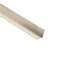 Aluminium alloy Angled edge Moulding (L)2.4m (W)25mm (T)25mm