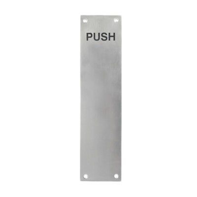 Aluminium Finger plate (H)76mm (W)305mm