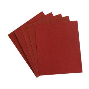 Aluminium oxide Assorted Hand sanding sheets for Fillers, paints & wood, Pack of 5