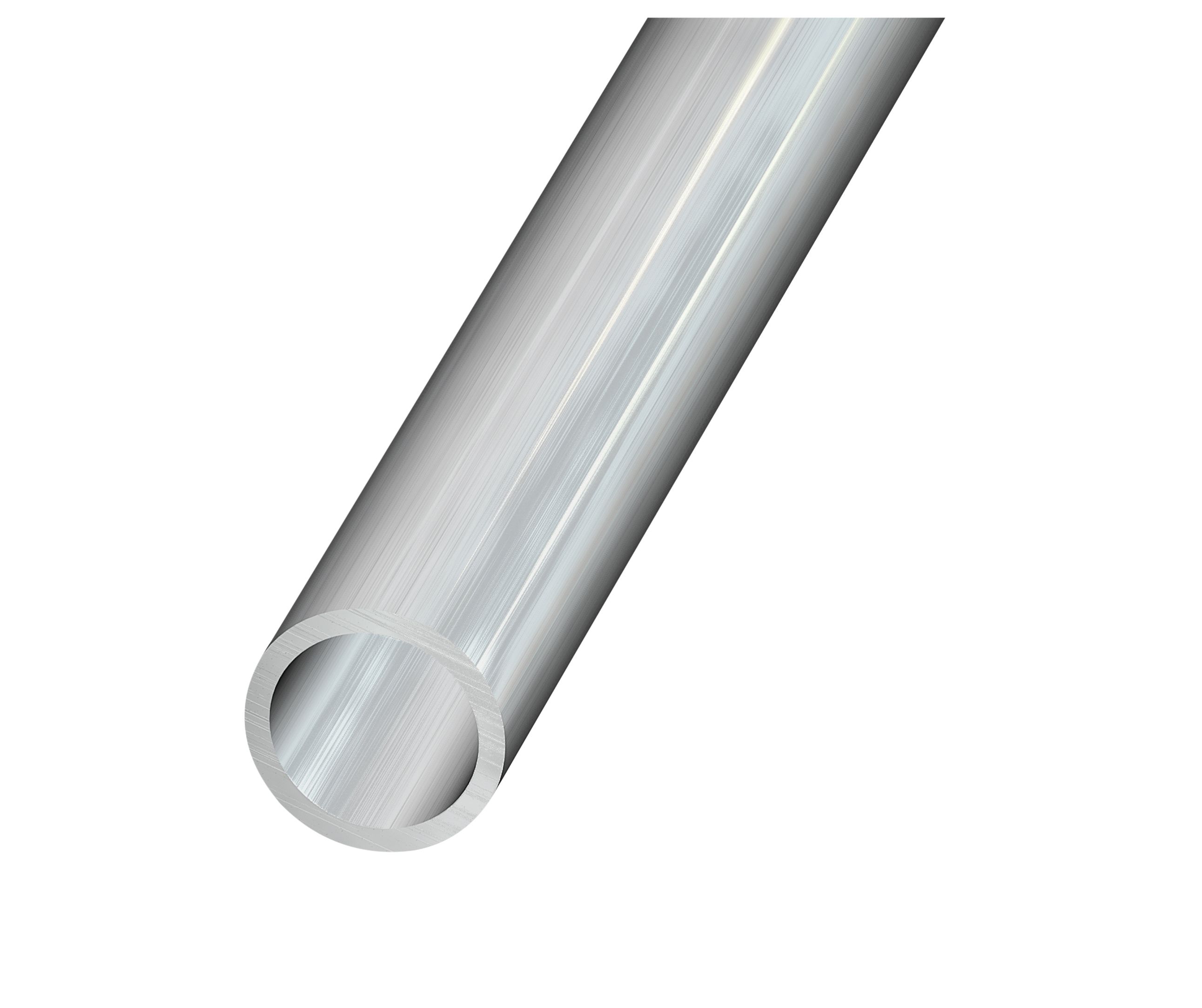 Aluminium Round Tube, (L)1m (Dia)16mm (T)1mm