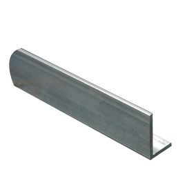 Aluminium Unequal L-shaped Angle profile, (L)1m (W)40mm (D)10mm (T)1.5mm