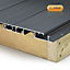 Alupave Grey Flat roof & decking board (L)2m (W)220mm (T)25mm
