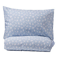 Alyssa Floral Blue & white Double Duvet cover & pillow case set