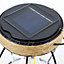 Amanpulo Black Solar-powered Integrated LED Outdoor Table lamp