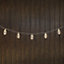 Amanpulo Bulb shape Solar-powered Warm white 10 Integrated LED Outdoor String lights