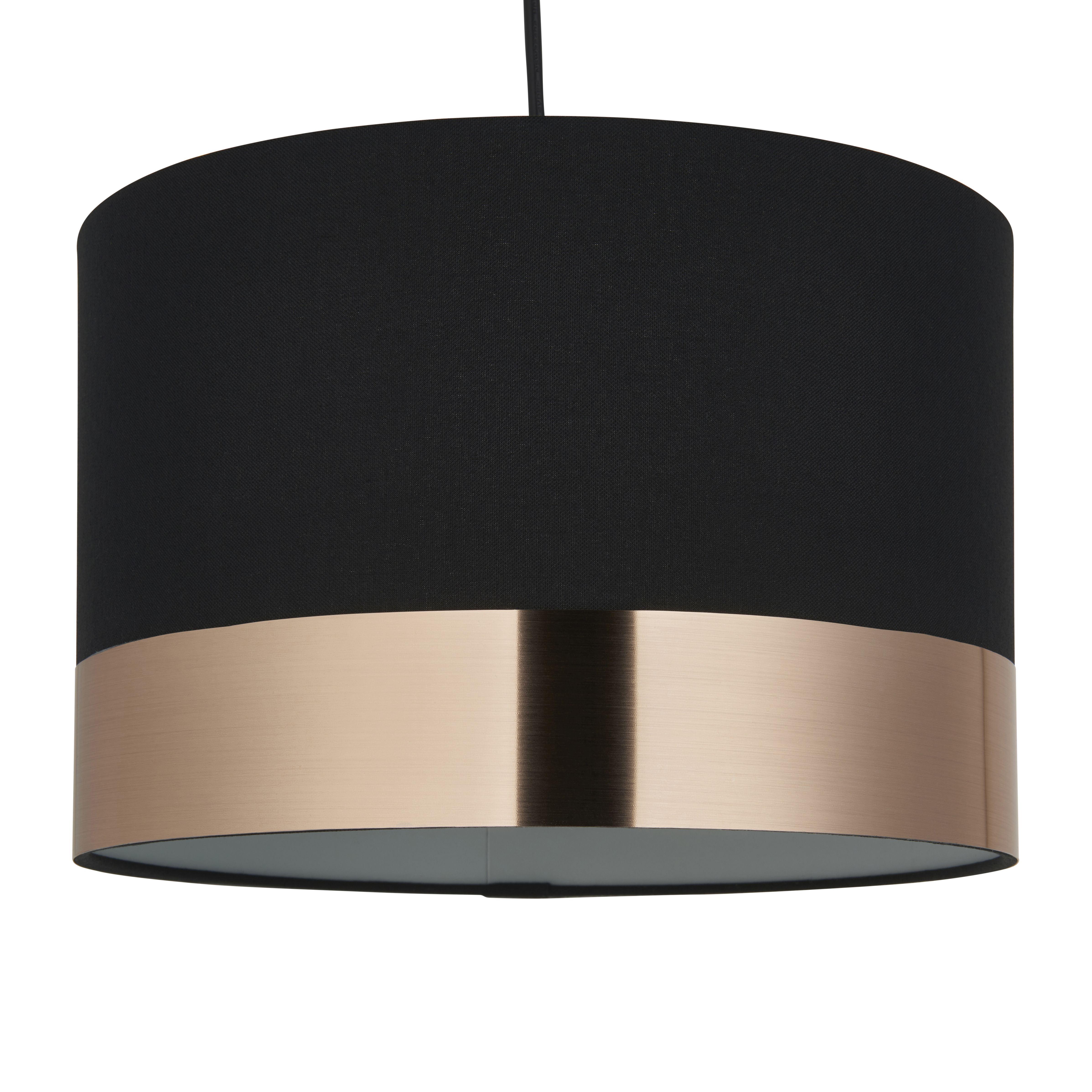 Amara Brushed Black Lamp shade (D)30cm