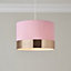 Amara Brushed Pink Lamp shade (D)30cm