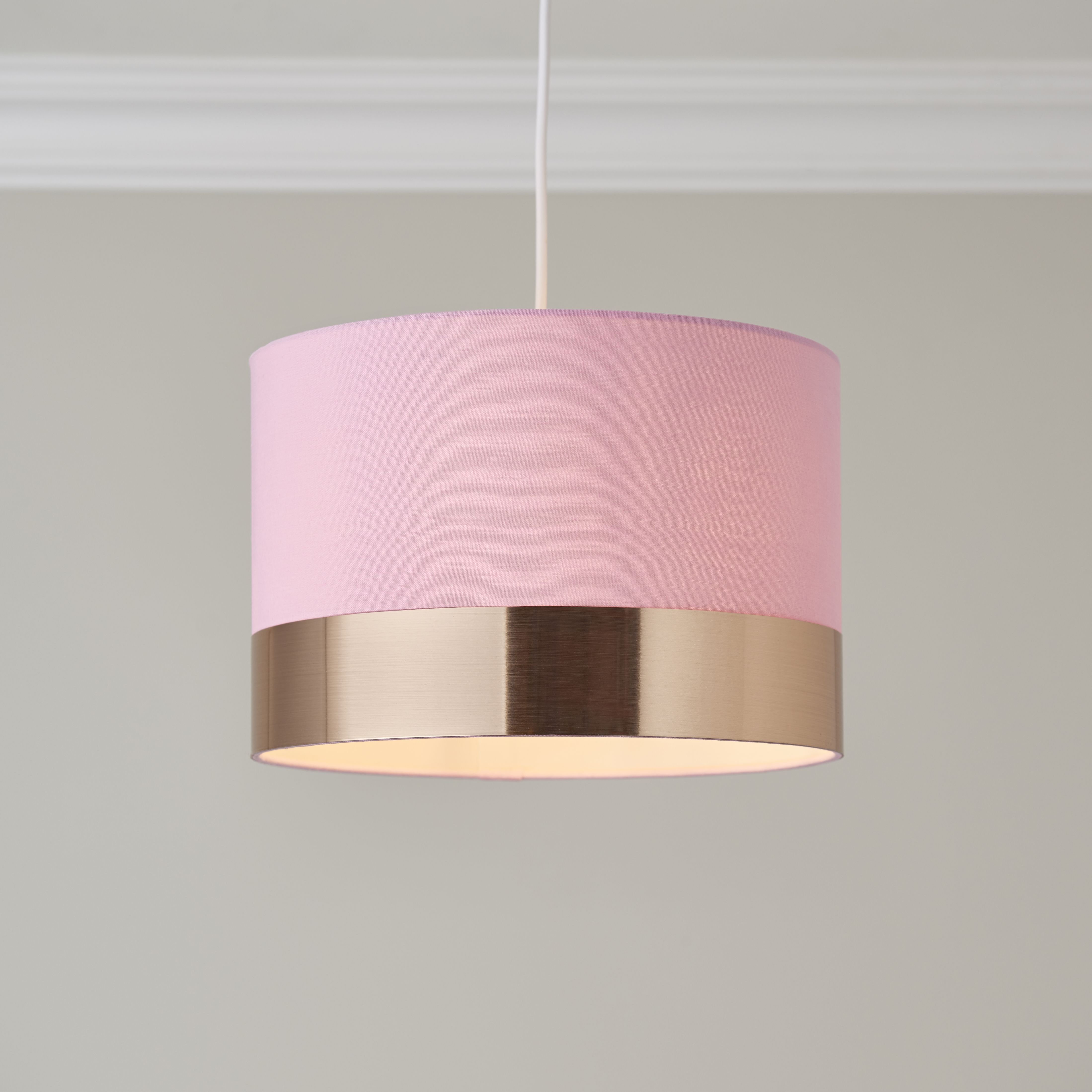 Pink and hot sale gold lamp shade