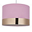 Amara Brushed Pink Lamp shade (D)30cm