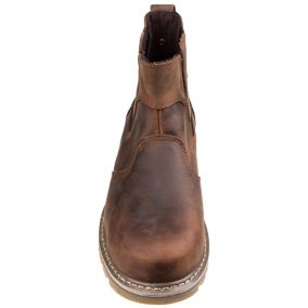 Amblers Brown Welted Dealer boots, Size 10