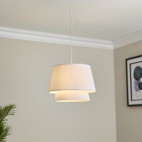 Ambra pendant White LED Pendant ceiling light, (Dia)350mm